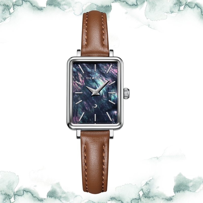 【MOONART】Timepiece Ladies Watch Original Design Dream Collection - Swan Black - นาฬิกาผู้หญิง - สแตนเลส สีทอง