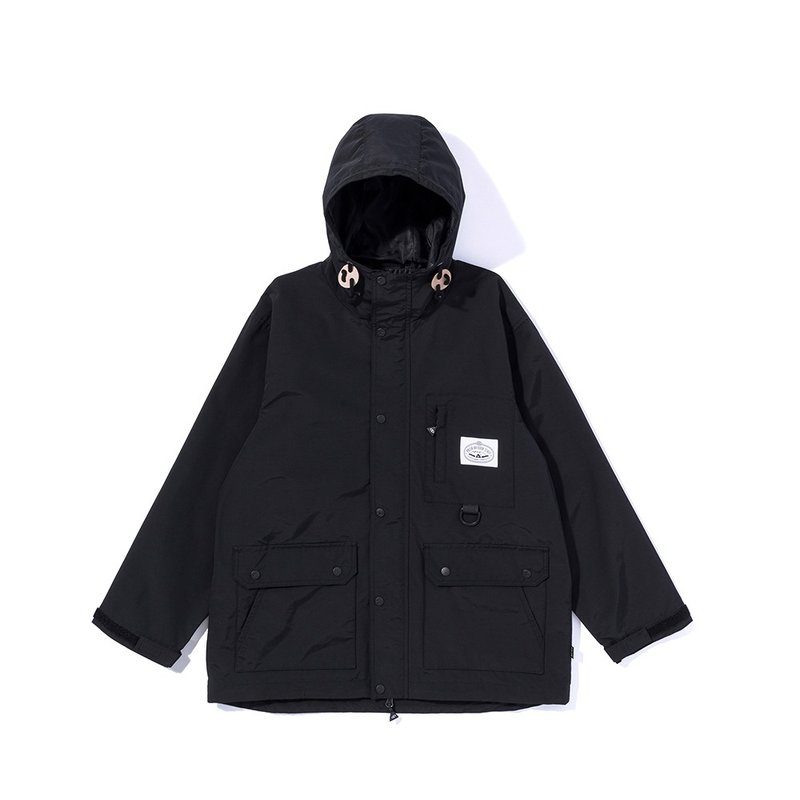 Japan limited POLER 60/40 WIDE MOUNTAIN PARKA waterproof and windproof coat/black - Men's Coats & Jackets - Other Materials Black