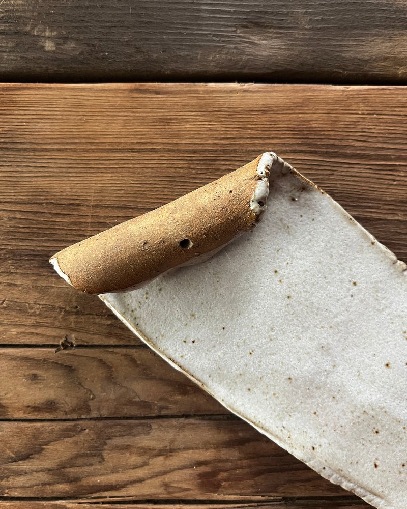 流白 捲片香皿 線香皿  | 陶器皿 - 擺飾/家飾品 - 陶 白色