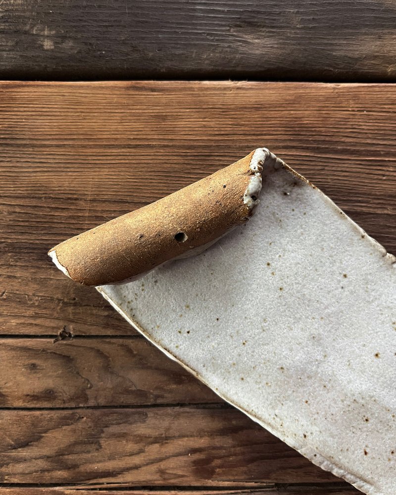 流白 巻き香皿 | 陶器 - 置物 - 陶器 ホワイト