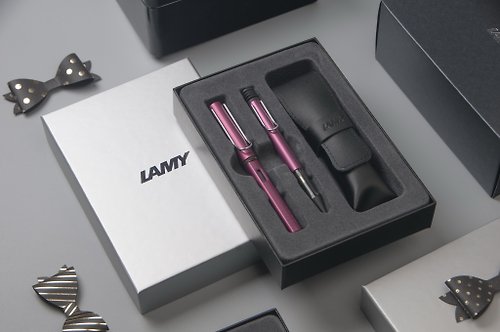 LAMY TAIWAN 官方旗艦館 LAMY 雙入筆套禮盒 (鋼筆+原子筆) / Al star 恆星系列-魔戀紫