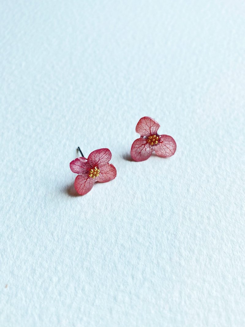 Love Earrings-Salmon - Earrings & Clip-ons - Plants & Flowers Pink