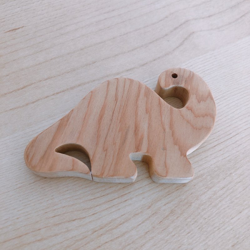 恐龍檜木磁鐵 - 磁鐵 - 木頭 咖啡色