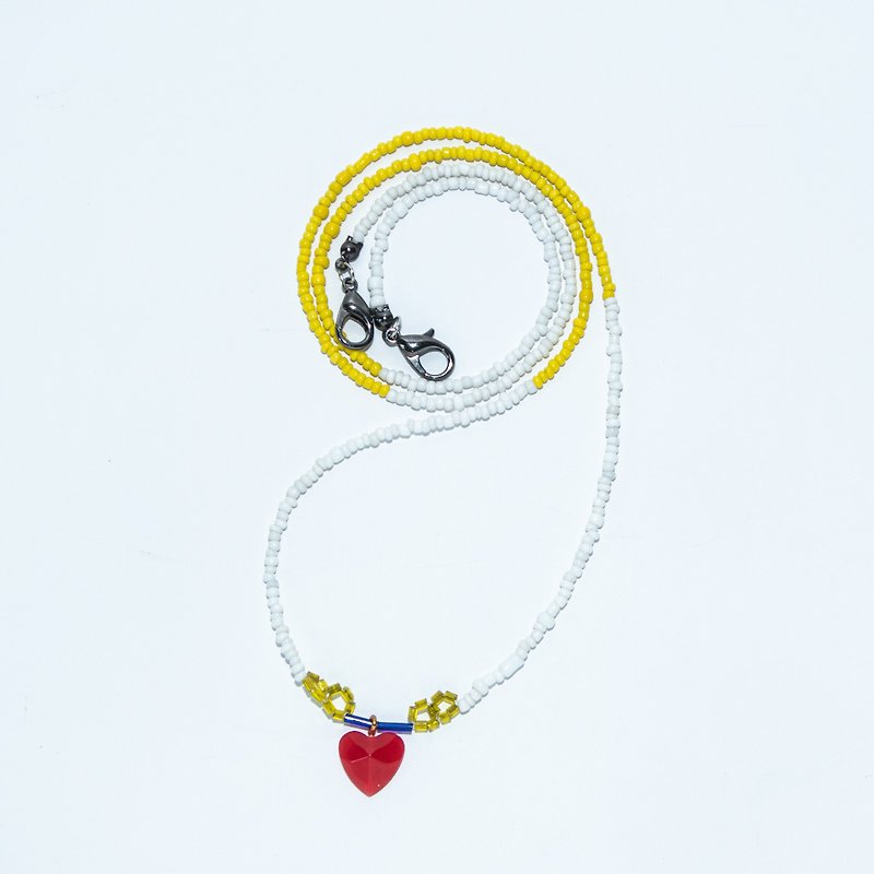 sailor MOON lovely heart mask string / glasses string - 掛繩/吊繩 - 貴金屬 黃色