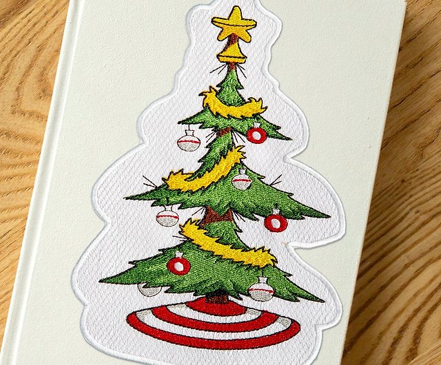 Christmas Embroidered Fabric Stickers】Large American Christmas Style (Six  Desig - Shop iconacollection Stickers - Pinkoi