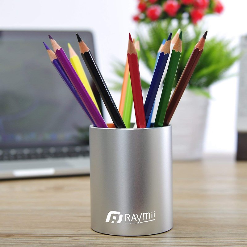 Raymii R03 Aluminum Pen Holder - กล่องใส่ปากกา - อลูมิเนียมอัลลอยด์ สีเงิน