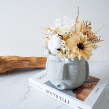 【竒花】艾摩石像永生乾燥盆花 開幕喬遷 生日 情人節