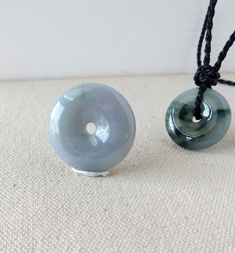 This year [Peaceful ‧ Ruyi] Blue Purple Spring Jade Silk Wax Necklace [Four shares] Lucky - Long Necklaces - Gemstone Blue