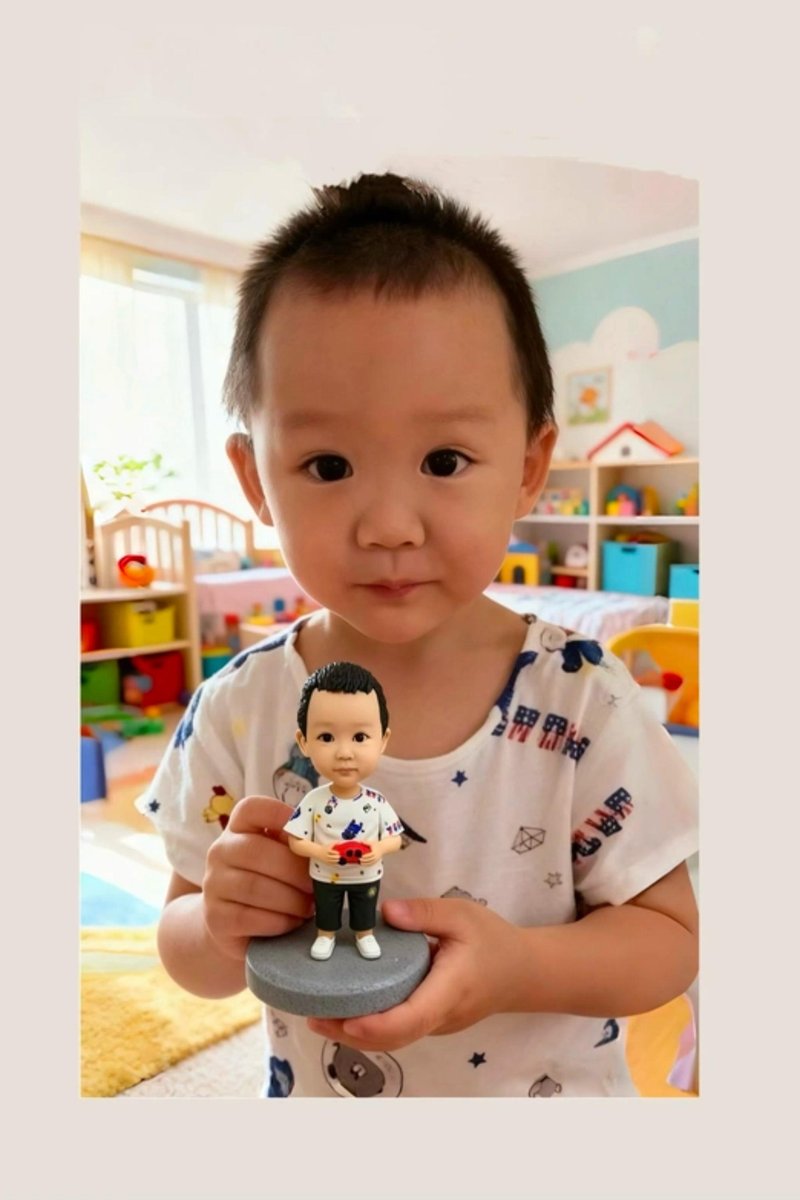 客製化人物公仔 人偶 3D人像畫 似顏繪 肖像 定製 生日 紀念 128 - 公仔/玩偶 - 黏土 多色