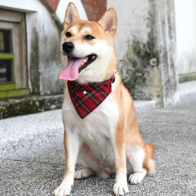 【ZAZAZOO】 L code dog collar accessories (excluding collar) - Collars & Leashes - Polyester Red