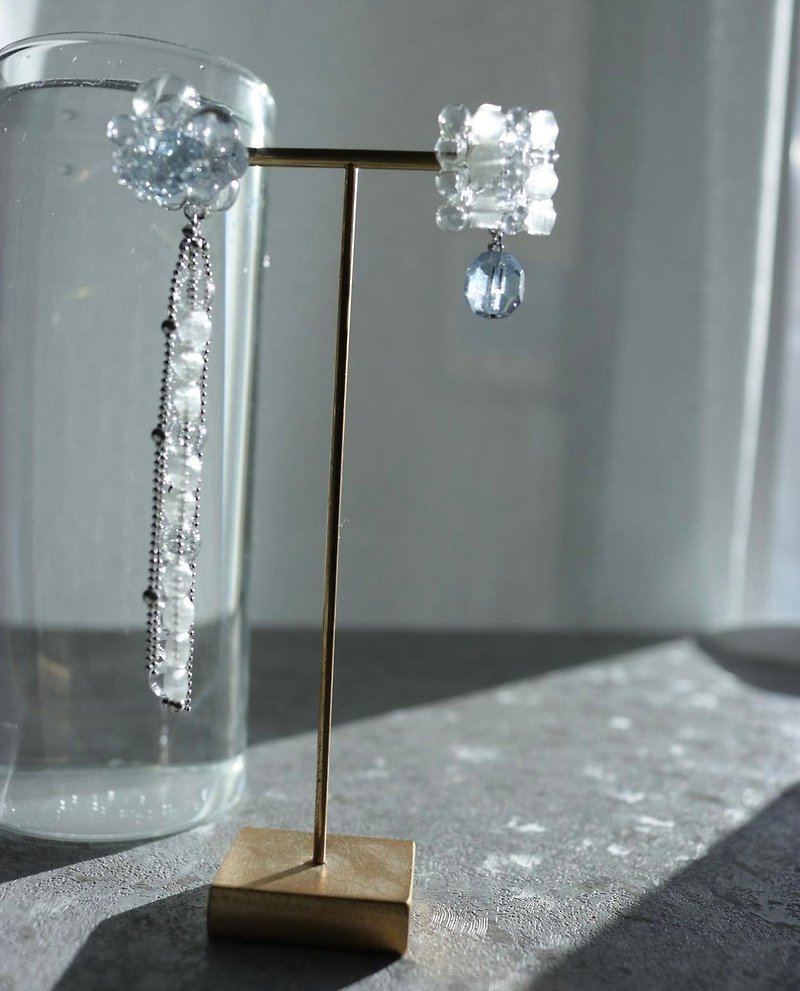 Laine - Laine - - Earrings & Clip-ons - Glass Transparent