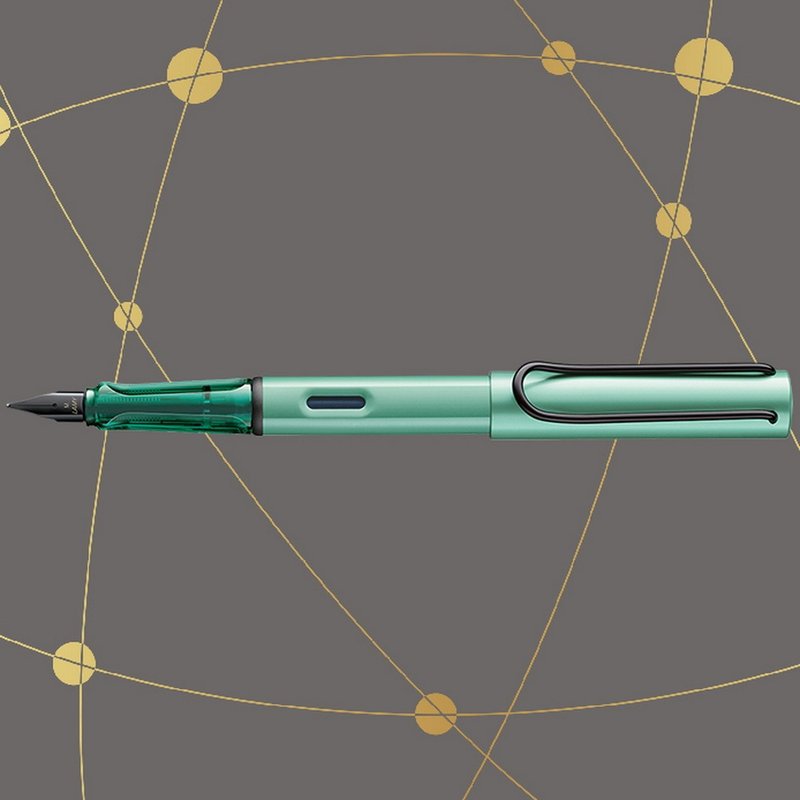 【雷雕刻字】LAMY 鋼筆 限量 /AL star 2025 -薄荷綠 - 鋼筆 - 鋁合金 綠色