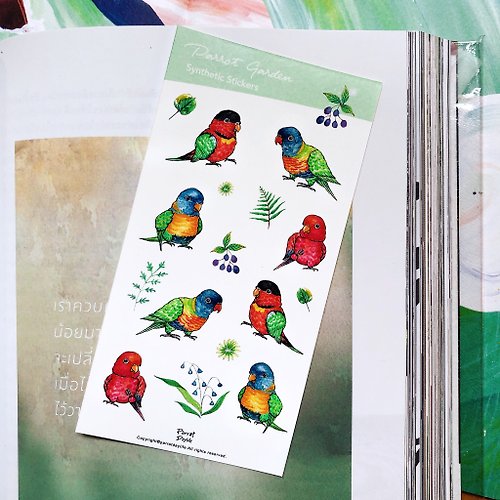 鸚味日誌ParrotDaylife 手帳貼紙 / 吸蜜鸚鵡手帳貼紙