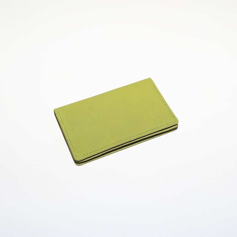 Four-point rest card pack_green grass_fair trade - Card Holders & Cases - Genuine Leather Green