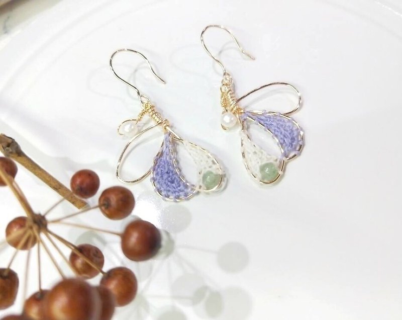 Soul Dream Catcher Earrings Angel Butterfly Wings | Custom Handmade Healing Small Objects Christmas 925 Tremella Hook