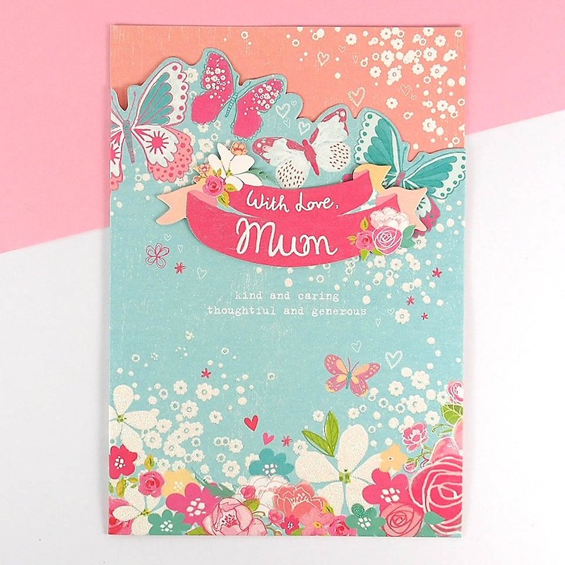 謝謝您為了我成為美好的母親【母親節卡片】 - 卡片/明信片 - 紙 粉紅色