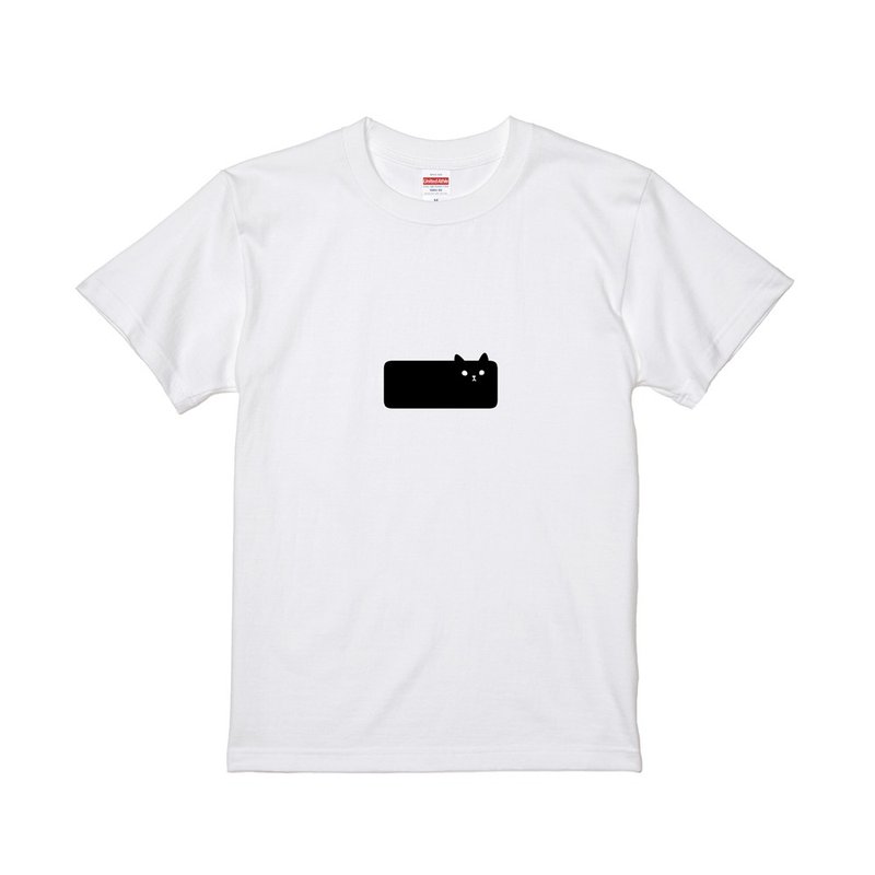 字裡貓間T恤 - 連字號 - 帽T/大學T - 棉．麻 白色