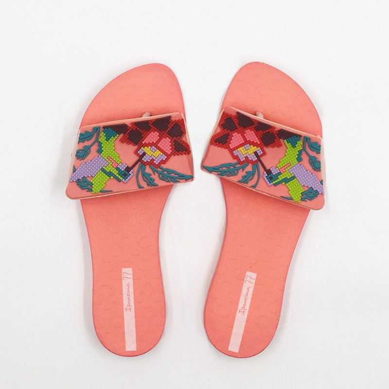 IPANEMA 艷夏派對一字拖 女 珊瑚粉色 IP2616922550 - 涼鞋 - 環保材質 粉紅色