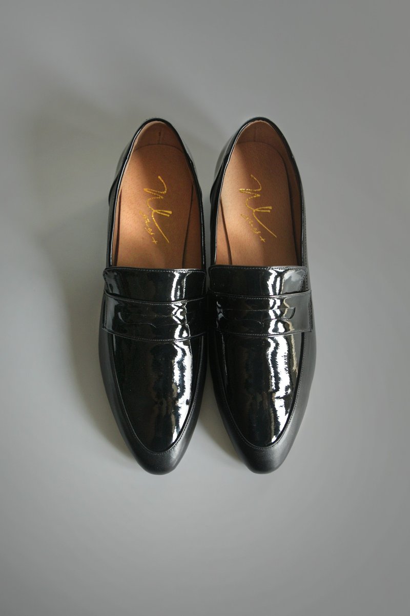 Penny Loafer HBlack(細緻亮黑) 經典樂福 | WL - 女牛津鞋/樂福鞋 - 真皮 黑色