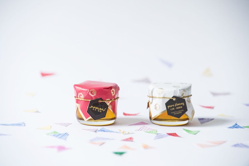 【Customized Gift】Wedding Favor l Wedding Honey - Golden (Longan Honey) - น้ำผึ้ง - แก้ว สีแดง