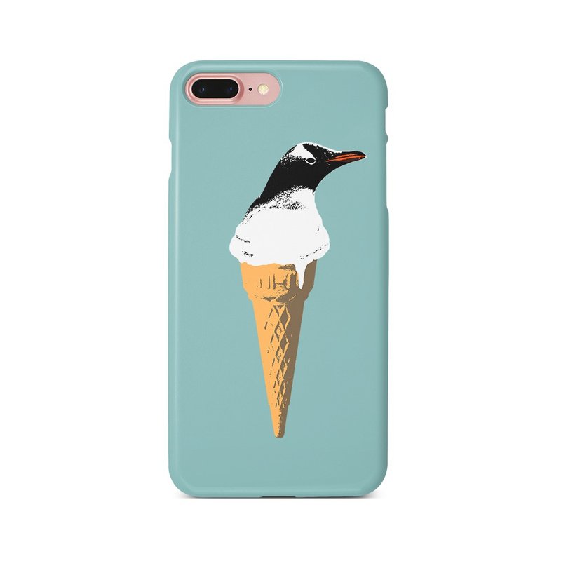 iPhone case / cool biz penguin 2 - Phone Cases - Plastic Blue