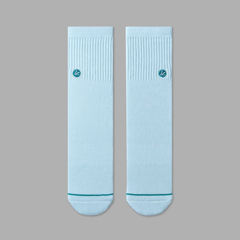 蔚藍純棉3/4襪∣高品質精梳棉∣原創襪子∣男女同版