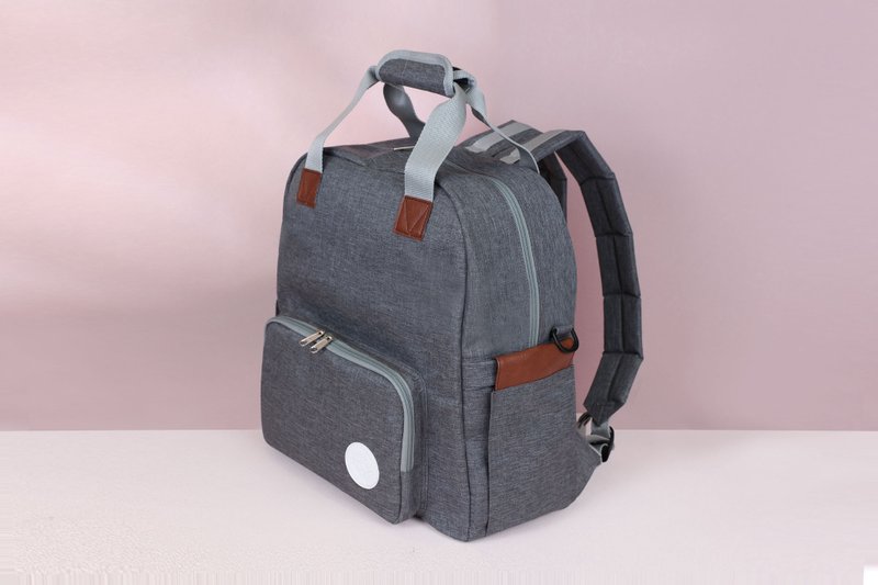 Soin Sewing 所以相縫 - 超輕量多功能後背包 -銀河灰(附手拿包) - 後背包/背包/書包 - 聚酯纖維 灰色