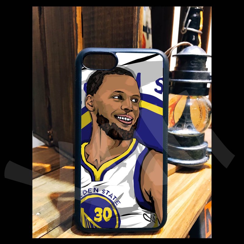 CURRY 勇士隊 NBA 客製 手機殼 iPhone 14 13 12 11 X 8 7 SE - 手機殼/手機套 - 矽膠 