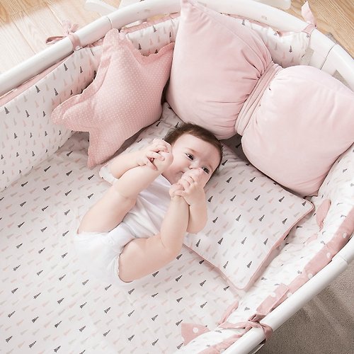 KIDDA KIDDA 嬰兒床 四件套純棉床圍組 寶寶防撞