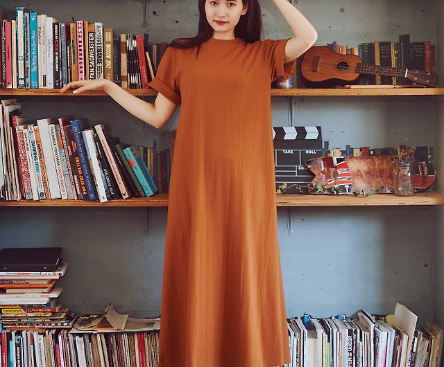 One-piece cut-and-sew material Maxi length / Tina × mimi toujours