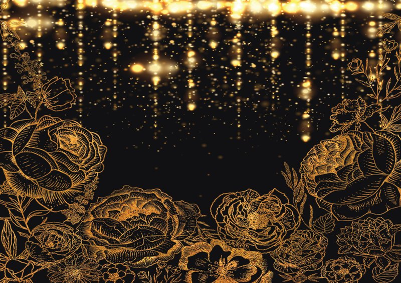 Rose Gold / A4 Single Sided design paper (nanass) - 包裝材料/包裝紙 - 紙 黑色