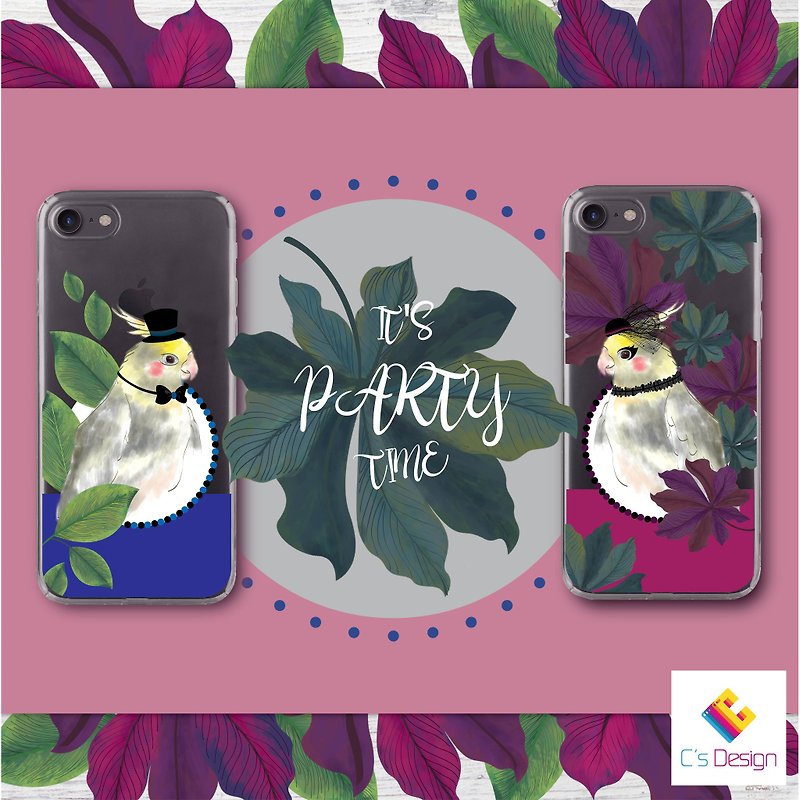 Party Parrot B - iPhone X 8 7 6s Plus 5s Samsung note S8 S9 Phone Case - เคส/ซองมือถือ - พลาสติก 