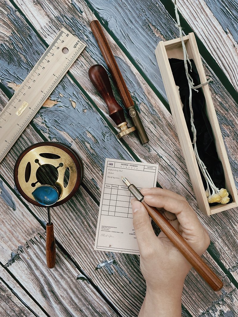 2022 | Someday Stationery : Smith Wooden Fountain Pen - น้ำหมึก - ไม้ สีนำ้ตาล