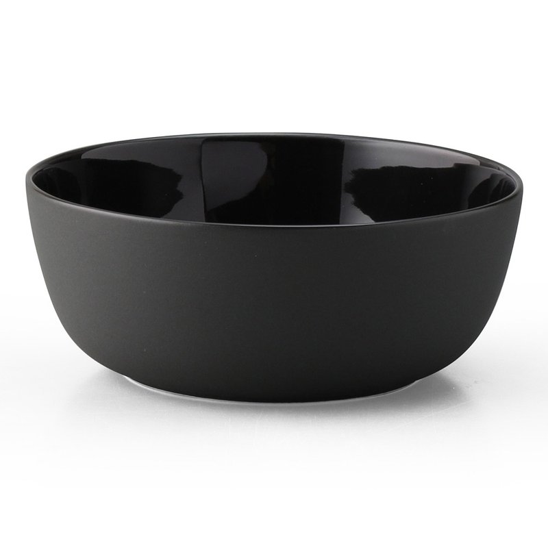 【NARUMI】MonoStyle joint bone china dinner bowl 14cm-black - Bowls - Pottery Black