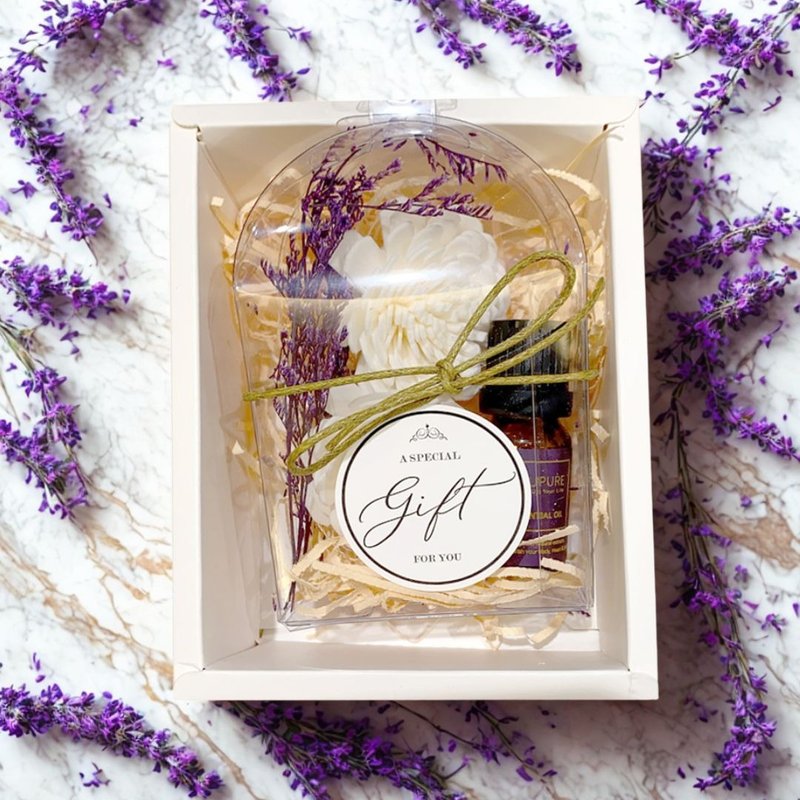 溯璞家品 天然精油10ML×擴香花兩入 香氣擴香禮盒 禮物 聖誕節 - 香氛/精油/擴香 - 精油 咖啡色