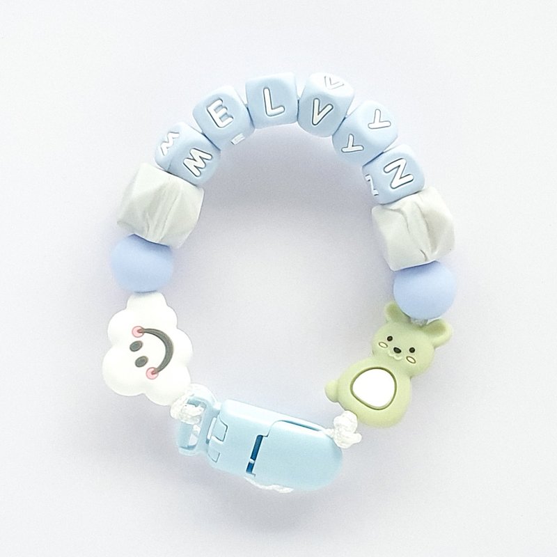 MELVYN Baiyun Rabbit Customized Pacifier Chain - ของเล่นเด็ก - วัสดุอื่นๆ หลากหลายสี