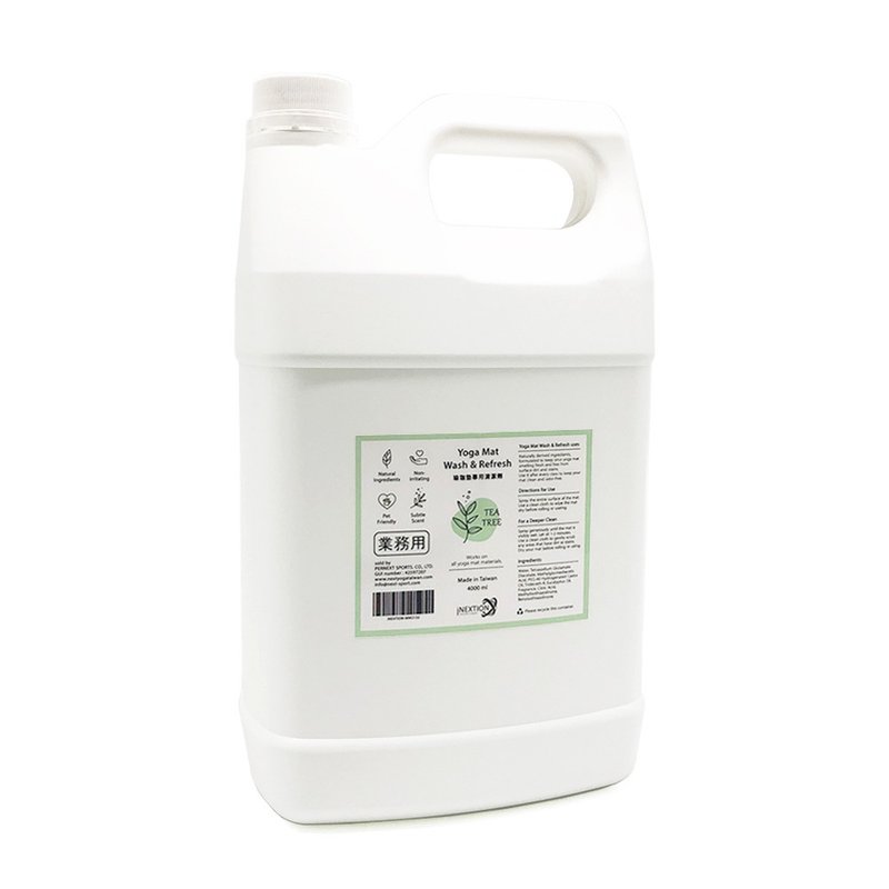 【INEXTION】Mat Wash 瑜珈墊專用清潔劑 4000ml -  茶樹 - 瑜珈墊 - 精油 白色