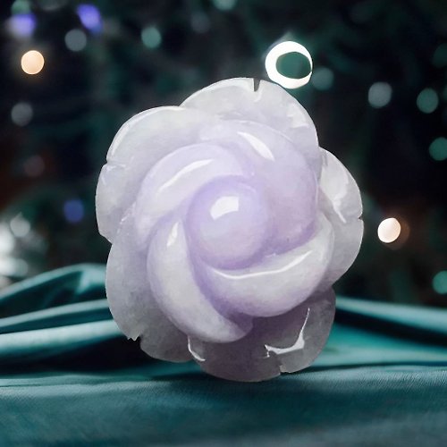 瓔珞珠寶盒 E.L.Jewelry Box 紫羅蘭翡翠玫瑰花 | 裸石 | 天然緬甸玉翡翠A貨 | 送禮