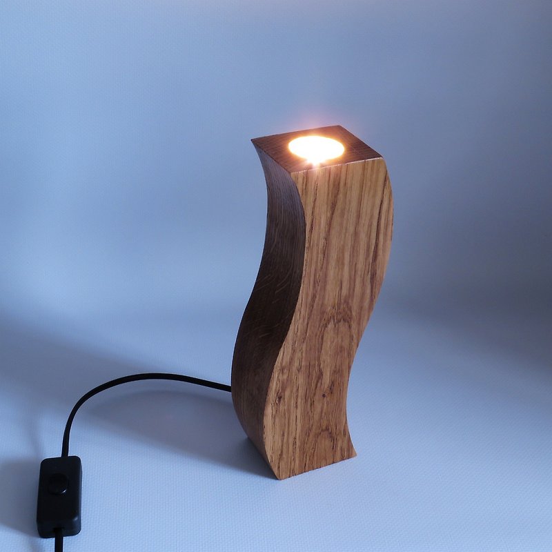 Decorative wood night lamp Wooden night light Wood table lamp Home wood decor