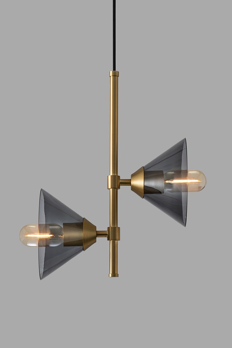 Amplitude—Twin Tower Chandelier - Lighting - Other Metals 