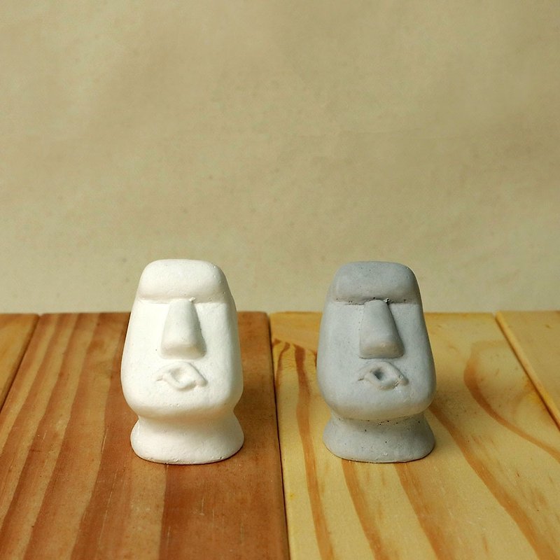 MIHER, the first choice for hand-made gifts with pouty moai diffuser stones - Fragrances - Other Materials Silver