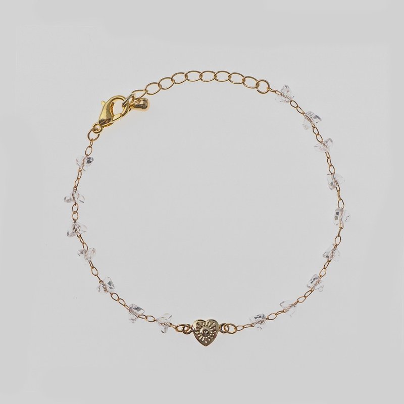 Bracelet | Heartstring heartstring inlay - Bracelets - Other Materials Gold