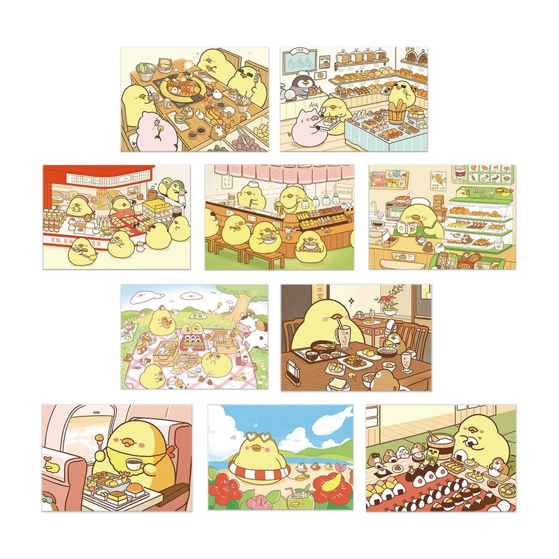 吃貨雞仔FoodieG 插畫明信片150款 - 卡片/明信片 - 紙 
