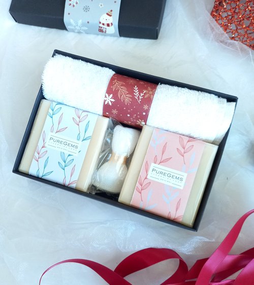 PUREGEMS Cleansing Soap PUREGEMS 。佳節心意。獨一無二。 2入蜂膠手工皂 禮盒