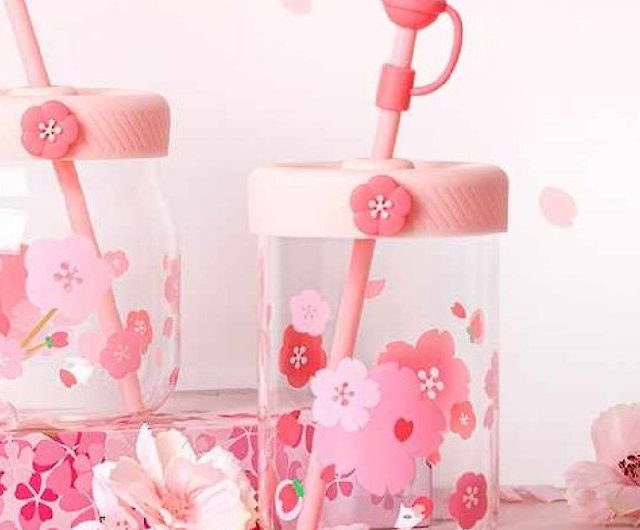 Promotion Starbucks China Peach Sakura blossom pink Classic Straw Glas