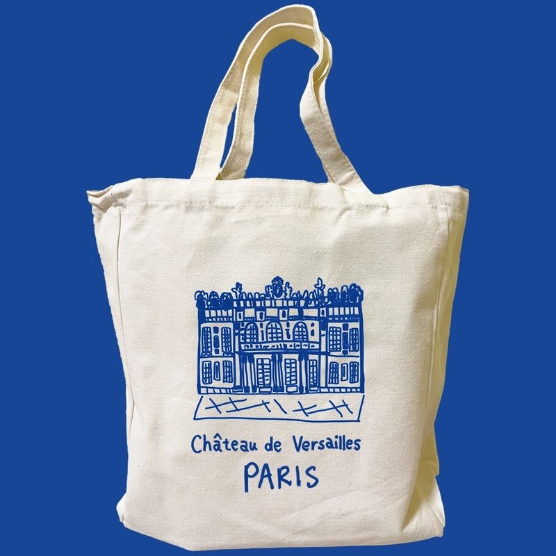 Chateau de Versailles original design illustration cultural and creative bag - Messenger Bags & Sling Bags - Other Materials 