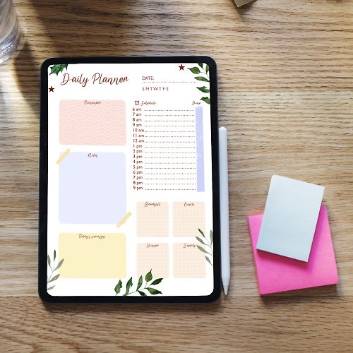 Art with Love Ipad Digital planner/ weekly schedule/ goodnotes notability Planner /Template