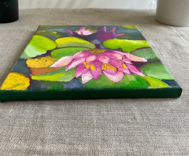 キャンバス油絵　 専用　春を告げる花スノードロップ キャンバス油絵 専用 春を告げる花スノードロップΩ