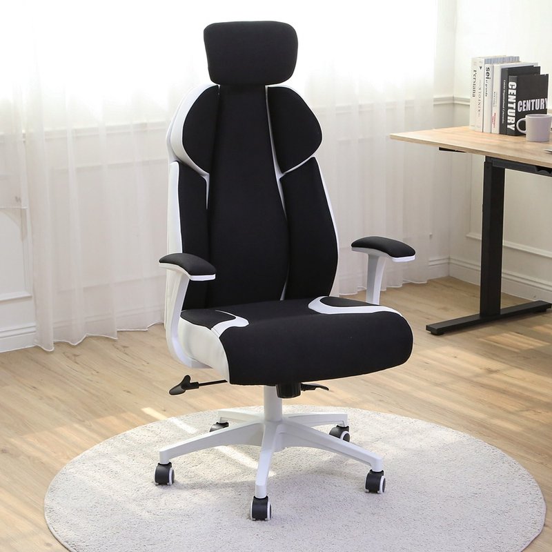 [Wei Man] 3D Comfortable Covered Ergonomic Gaming Office Chair Computer Chair Gaming Chair Chair - เก้าอี้โซฟา - พลาสติก สีดำ