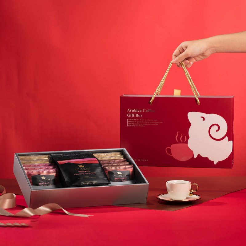 COFFEELAND | 經典禮盒-10入濾掛咖啡+半磅豆包-金萃款(任選) - 咖啡/咖啡豆 - 新鮮食材 藍色